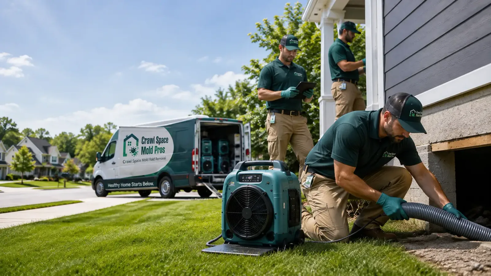 Crawl Space Mold Removal in Berlin Center, OH